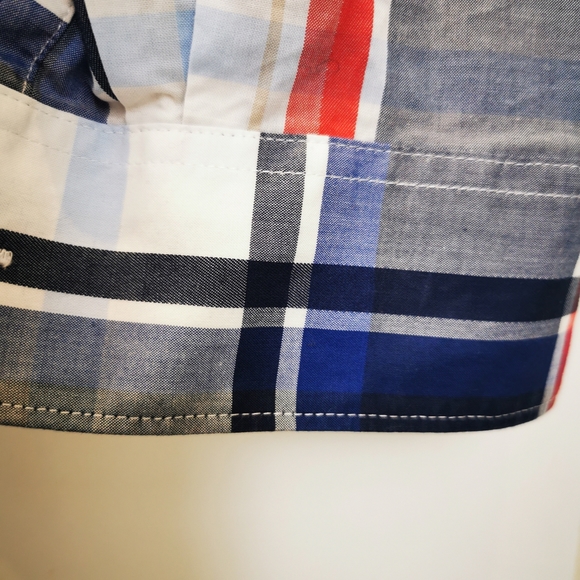 Ben Sherman Shirt S Mens Cheque Blue Red Pattern buttonup - Picture 11 of 12